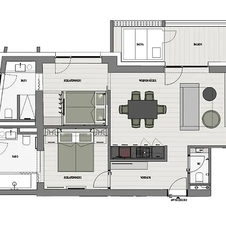 Bleibt Alpine Lägenhetshotell