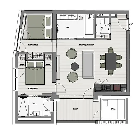 Bleibt Alpine Lägenhetshotell Schladming